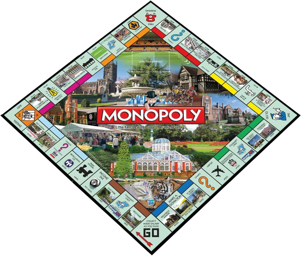 Monopoly - Locomotora para modelismo ferroviario, de 2 a 6 Jugadores (Winning Moves 21203) (versión en inglés