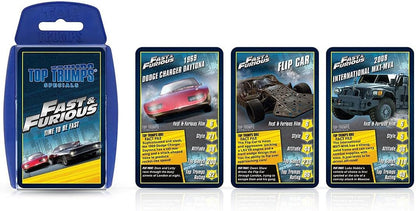 Top Trumps Special Fast and Furious Card Game, juega con coches de películas como Dodge Ice Charger, Lykan Hypersport, International MXT - MVA, regalo y juguete para niños y niñas a partir de 6 años