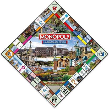 Winning Moves Loughborough Monopoly Board Game, Tour around the board, buy, sell and trade your way to success, makes a great gift for ages 8 plus