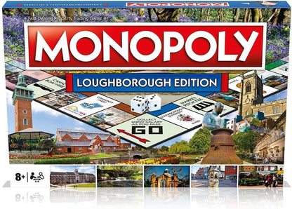 Winning Moves Loughborough Monopoly Board Game, Tour around the board, buy, sell and trade your way to success, makes a great gift for ages 8 plus