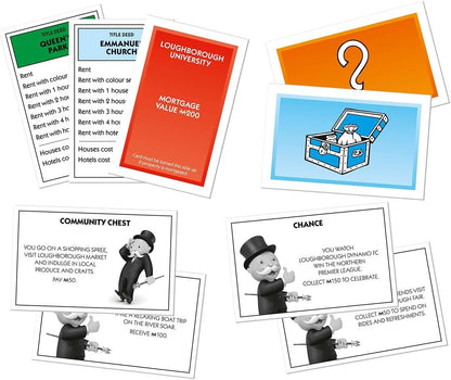 Winning Moves Loughborough Monopoly Board Game, Tour around the board, buy, sell and trade your way to success, makes a great gift for ages 8 plus