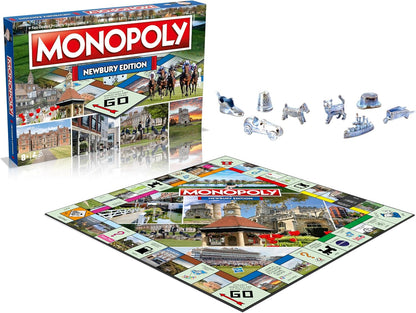 Winning Moves Newbury Monopoly Board Game, Tour around the board, buy, sell and trade your way to success, makes a great gift for ages 8 plus