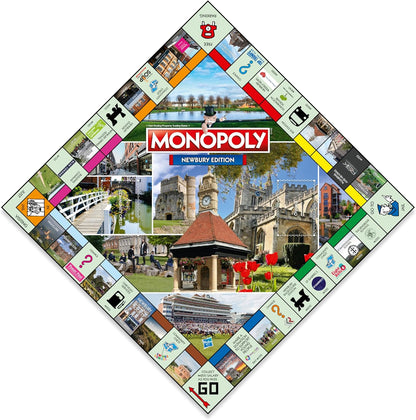 Winning Moves Newbury Monopoly Board Game, Tour around the board, buy, sell and trade your way to success, makes a great gift for ages 8 plus