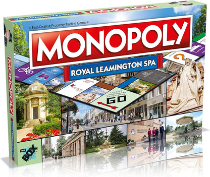 Winning Moves Royal Leamington Spa Monopoly Board Game, Tour around the board, buy, sell and trade your way to success, makes a great gift for ages 8 plus