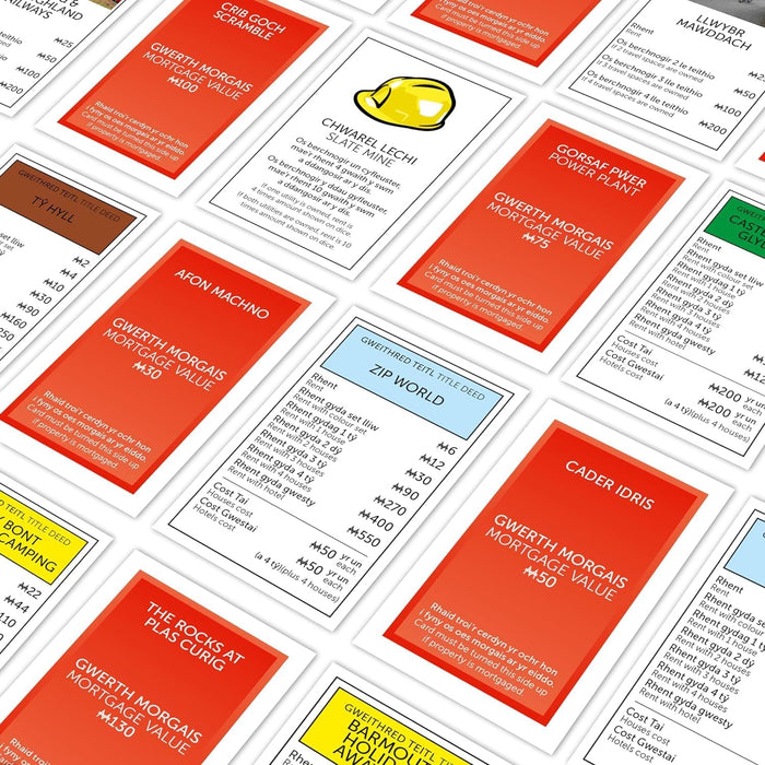 Winning Moves Rhifyn Eryri Snowdonia Monopoly Board Game, Advance around the board and trade your way to success, gift for ages 8 plus