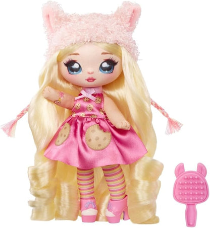Na! Na! Na! Surprise Sweetest Sweets - Lily Llama - 19 cm Weiche Modepuppe - Bewegliche Puppe im Lama-Look, Schuhen und Bürste - Konfetti-Überraschung - für Kinder ab 5 Jahren