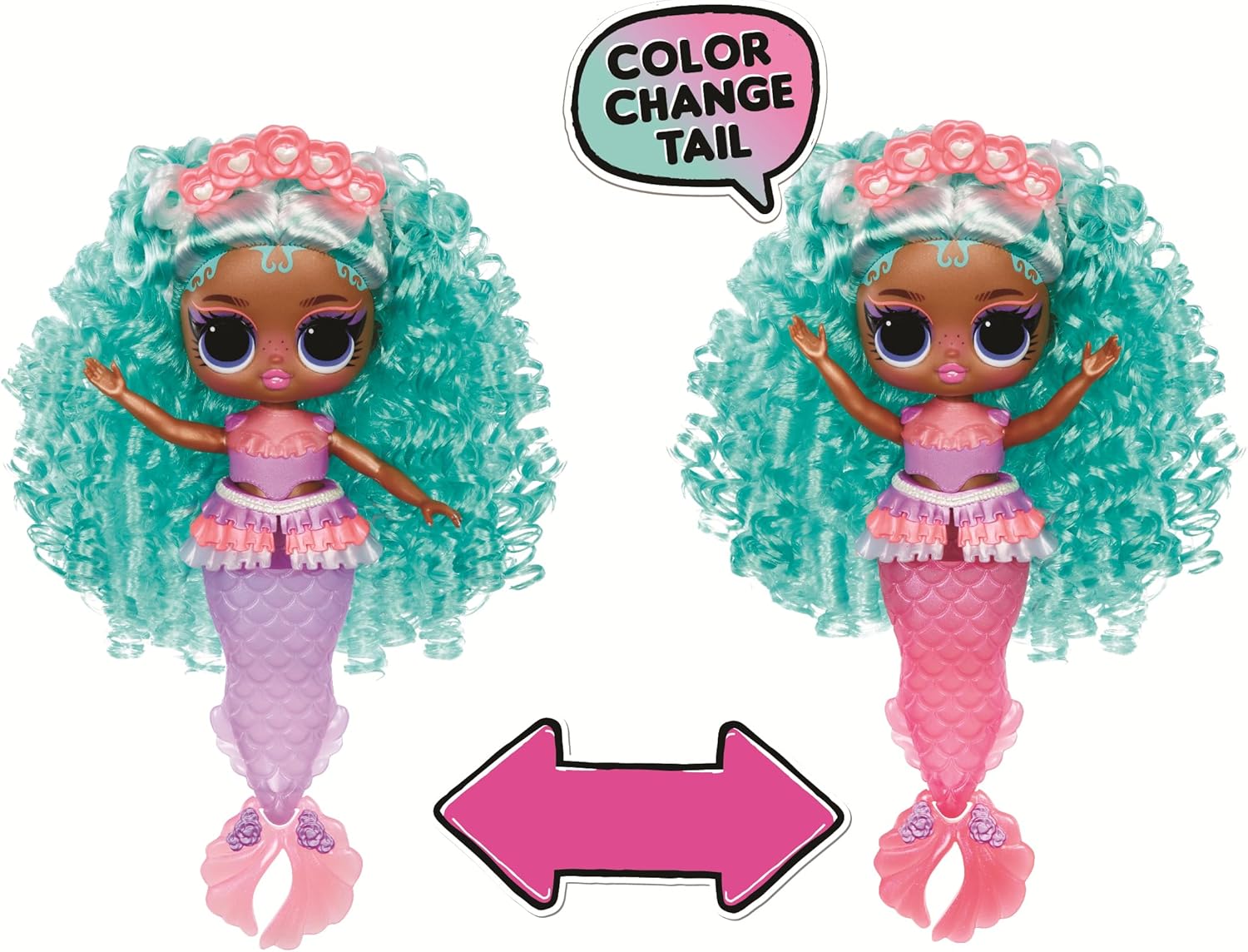 L.O.L. Surprise! Tweens - Mermaid Serena Finn - Fashion Doll with Colour Changing Tail, Movable Fin, and Beautiful Accessories – Toys for Kids and Collectors from 4 Years Old