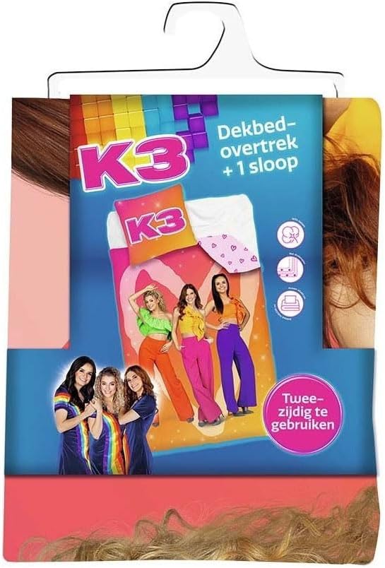 K3 dekbed - alle kleuren: 140x200/65x65 cm