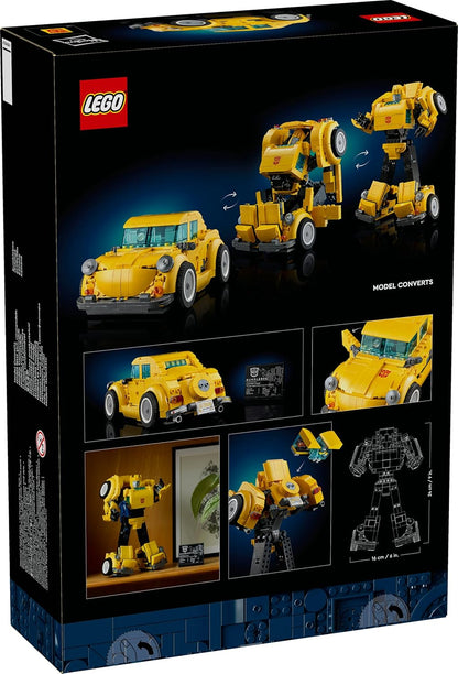 LEGO Icons Transformers Bumblebee Action Figure Building Set, Collectible Robot Model Kit for Adults to Build, Converts to Vehicle Mode, Gifts for Men, Women, Him, Her and Sci-Fi Fans 10338