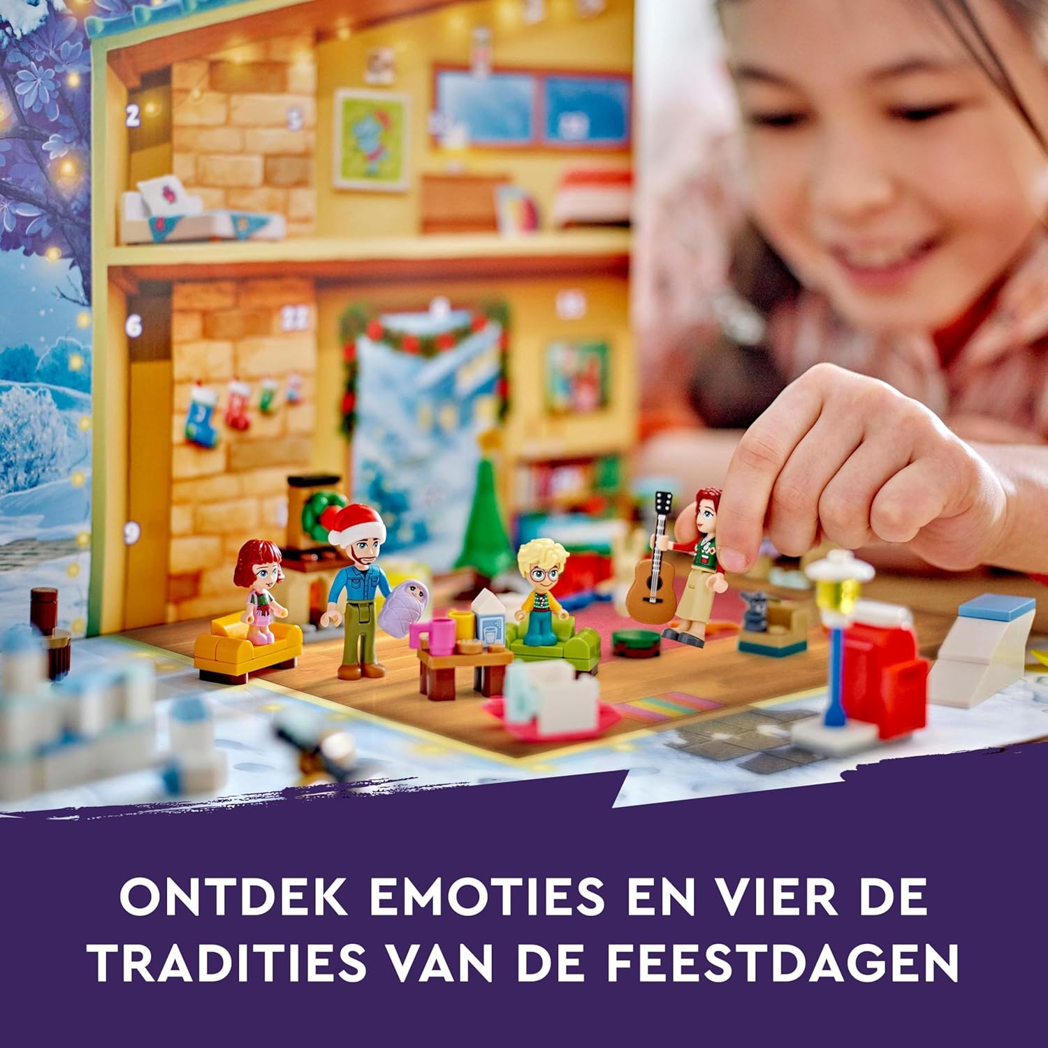 LEGO Friends Adventskalender 2024, vorweihnachtliches Kinderspielzeug mit 5 Charakteren und 3 Tieren, Lernspielzeug, Geschenkidee für Mädchen und Jungen ab 6 Jahren, Geschenk zu Weihnachten 42637