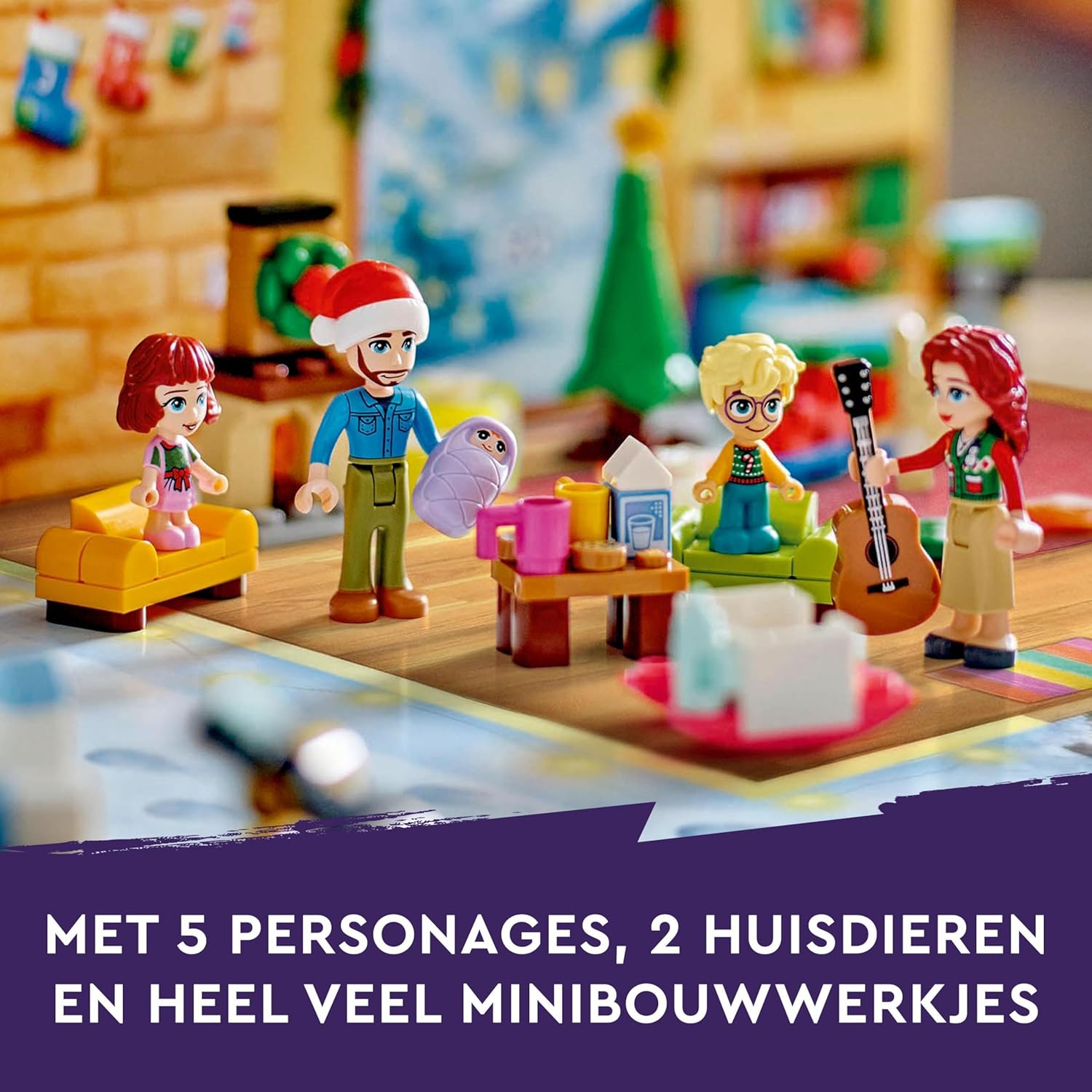 LEGO Friends Adventskalender 2024, vorweihnachtliches Kinderspielzeug mit 5 Charakteren und 3 Tieren, Lernspielzeug, Geschenkidee für Mädchen und Jungen ab 6 Jahren, Geschenk zu Weihnachten 42637