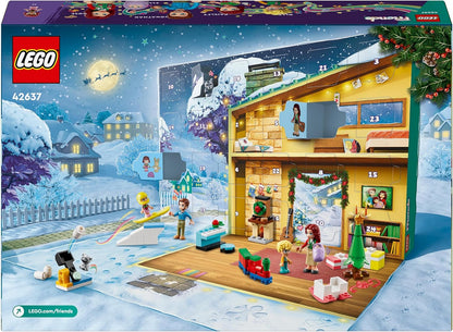 LEGO Friends Adventskalender 2024, vorweihnachtliches Kinderspielzeug mit 5 Charakteren und 3 Tieren, Lernspielzeug, Geschenkidee für Mädchen und Jungen ab 6 Jahren, Geschenk zu Weihnachten 42637