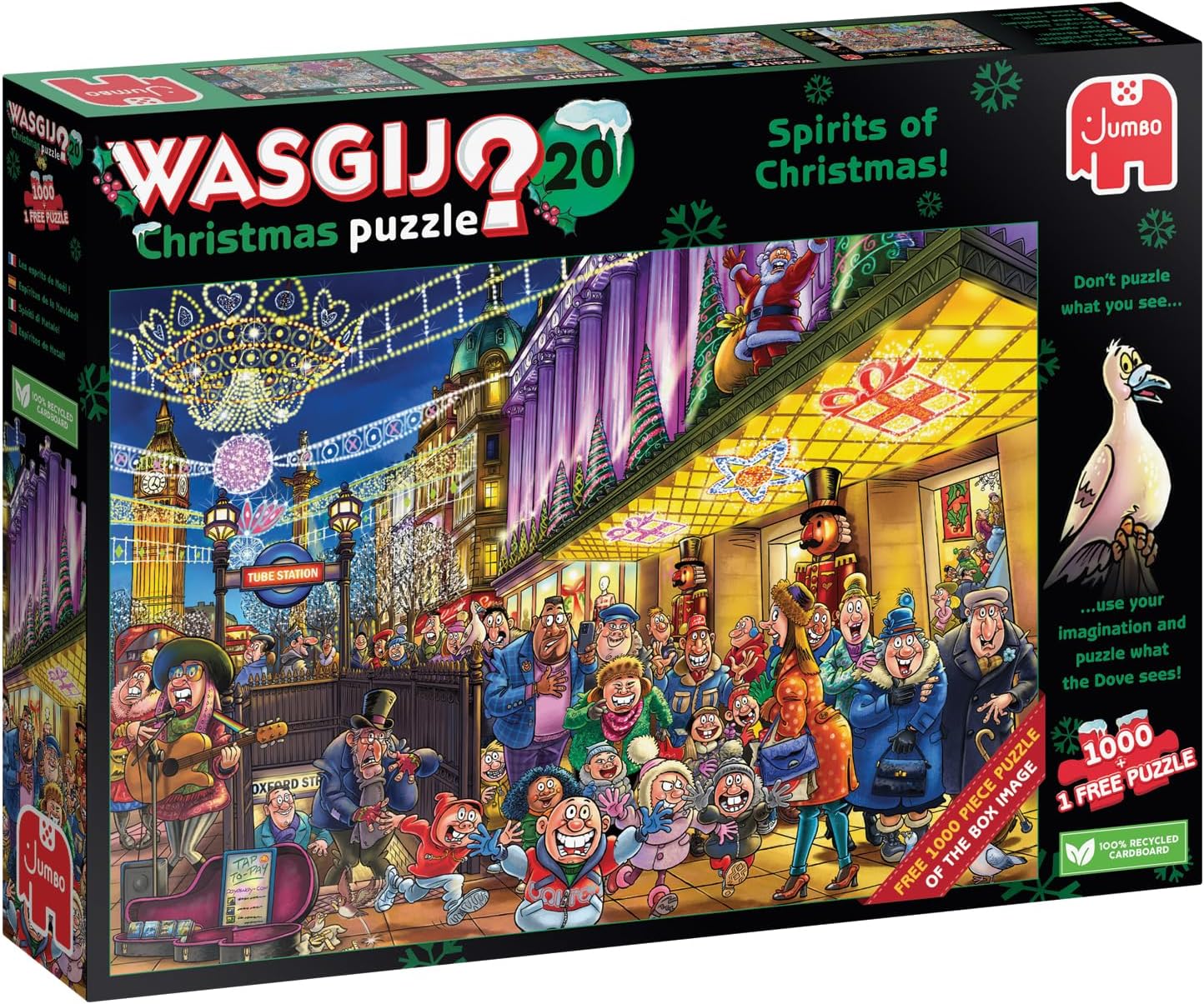 Wasgij 1110100334 Jigsaw Puzzle, Multicolour, 2 x 1000-piece