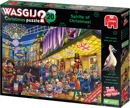 Wasgij 1110100334 Jigsaw Puzzle, Multicolour, 2 x 1000-piece