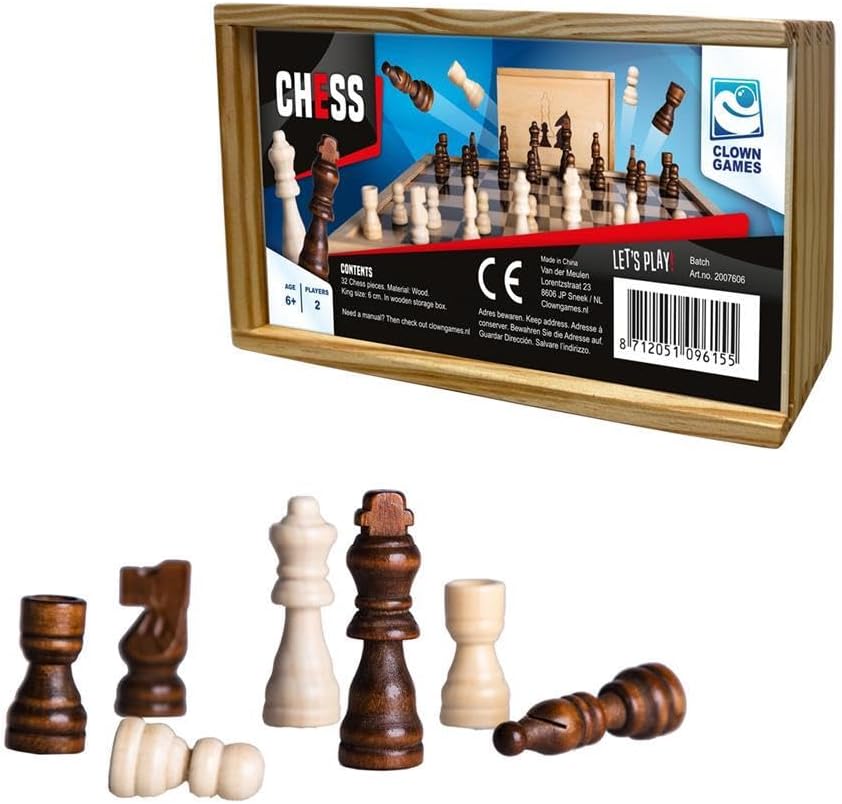 Clown Games- Piezas de ajedrez, Multicolor (86878