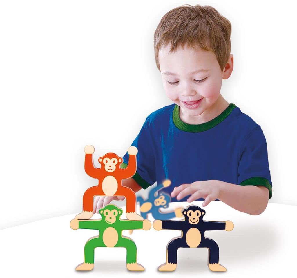 Clown Games - Monkey Balance, Bouwspel voor Kinderen - 1 Spel