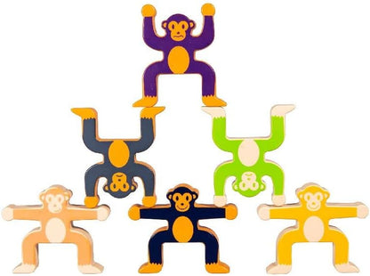 Clown Games - Monkey Balance, Bouwspel voor Kinderen - 1 Spel