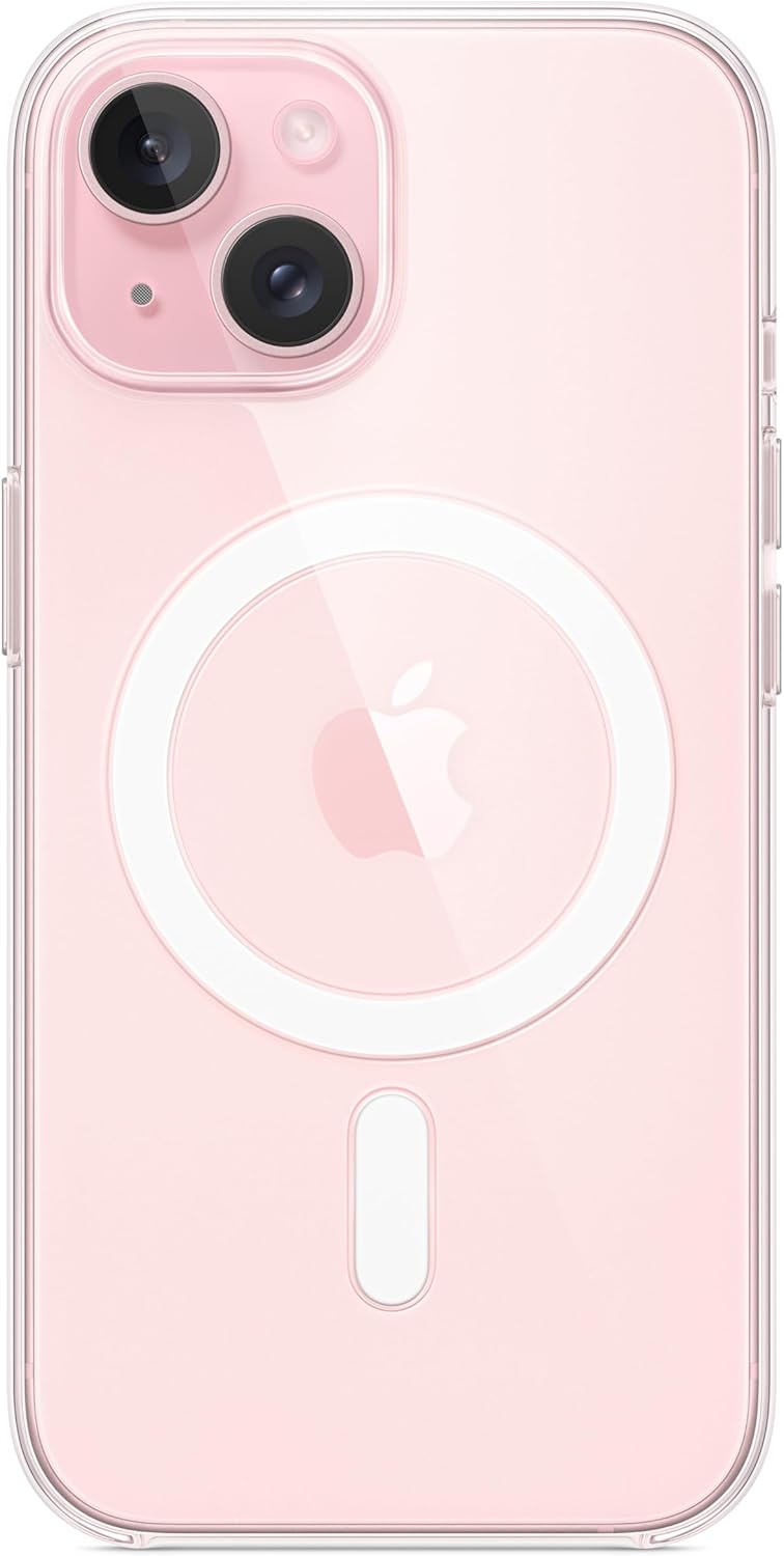 Apple - Back Cover For Mobile Phone - Magsafe Compatibility - Polycarbonate - Clear - For Iphone 15