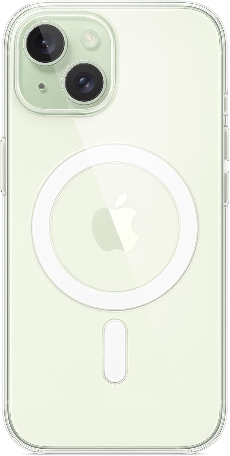 Apple - Back Cover For Mobile Phone - Magsafe Compatibility - Polycarbonate - Clear - For Iphone 15