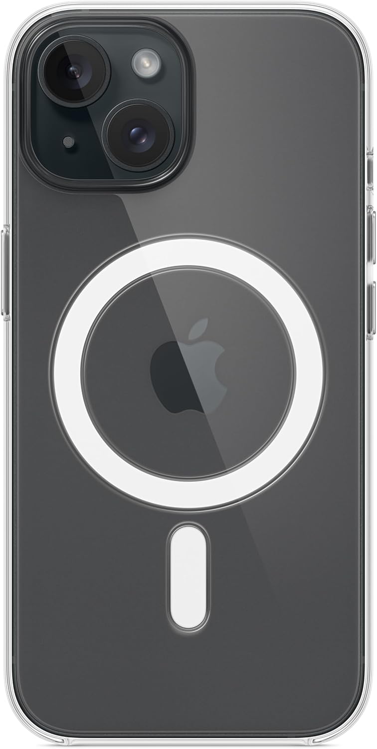 Apple - Back Cover For Mobile Phone - Magsafe Compatibility - Polycarbonate - Clear - For Iphone 15