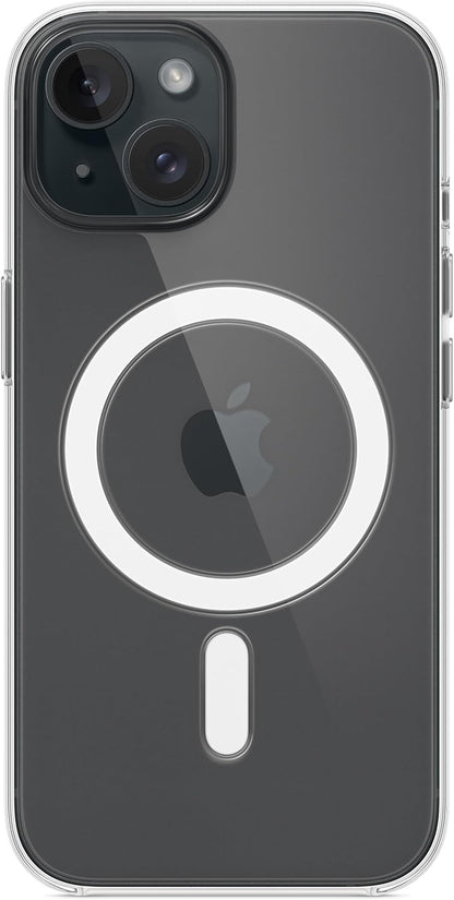 Apple - Back Cover For Mobile Phone - Magsafe Compatibility - Polycarbonate - Clear - For Iphone 15