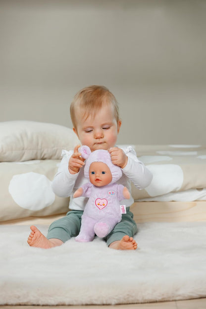 BABY born for Babies Maus, weiche 26 cm Puppe mit Öhrchen und Fingertaschen, für Neugeborene, 836590 Zapf Creation
