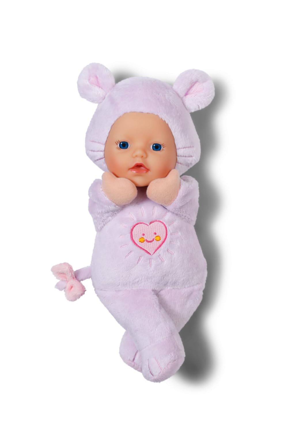 BABY born for Babies Maus, weiche 26 cm Puppe mit Öhrchen und Fingertaschen, für Neugeborene, 836590 Zapf Creation