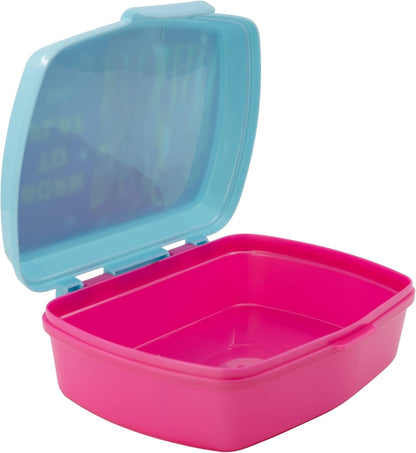 Stor 15974 Lunch Box, BPA Free Plastic, 250 centiliters, Pink-Barbie
