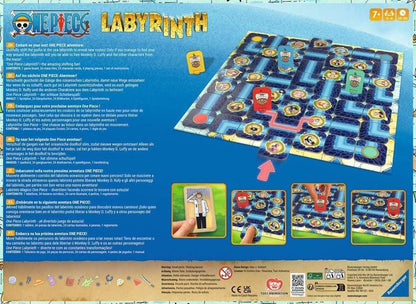 Ravensburger 22887 - One Piece Labyrinth - Gesellschaftsspiel ab 7 Jahren im Anime Look, Spieleklassiker für 2-4 Personen