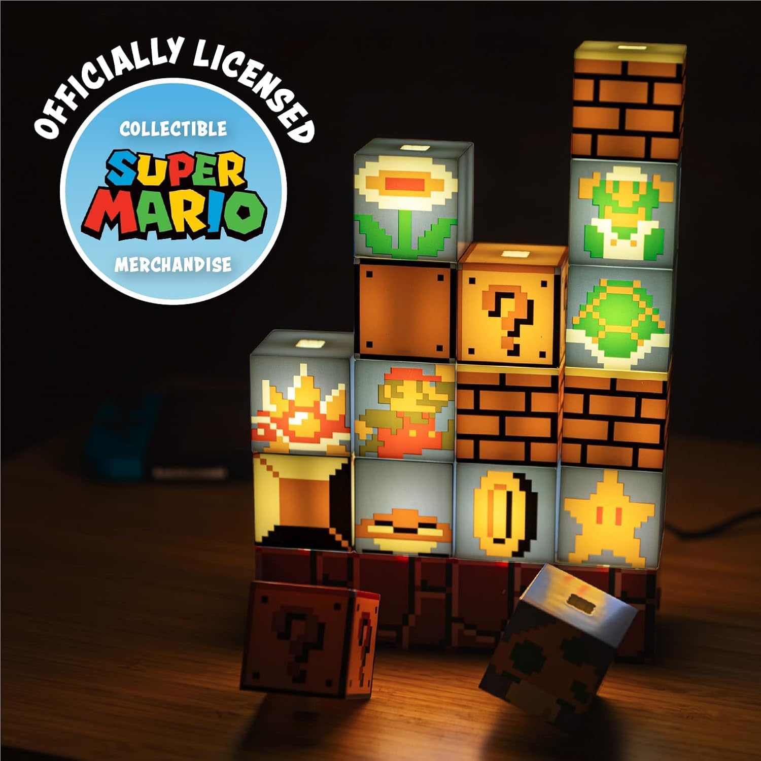 Paladone Super Mario Bros Build a Level Light - Officially Licensed Nintendo Merchandise