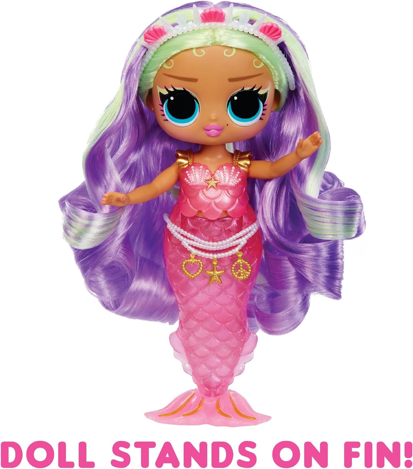 L.O.L. Surprise! Tweens - Mermaid Cleo Clove - Muñeca de Moda con Cola Que Cambia de Color, Aleta Móvil y Bonitos Accesorios - Juguetes para Niños y Coleccionistas a Partir de 4 Años