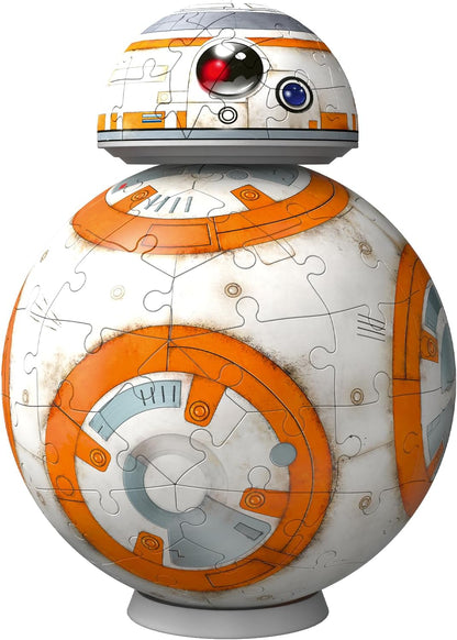 Ravensburger 11578 Star Wars BB-8 3D Puzzles for Kids Age 8 Years Gifts-BB8-99 Pieces-No Glue Required, Orange, One Size