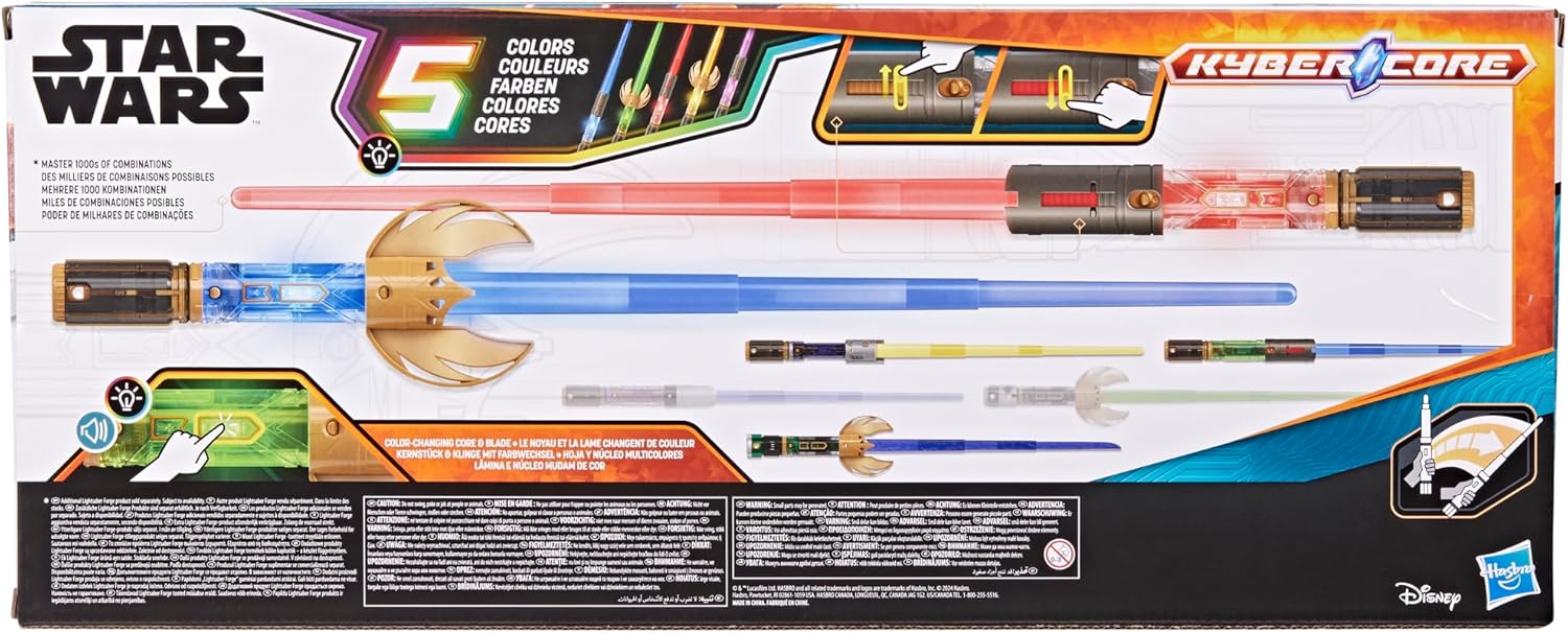 Star Wars Lightsaber Forge Force Color Master Electronic Toy For Kids Ages 4+, Customisable Roleplay Accessory With 5 Colour-Changing Blades & Sound FX, Great Gift For Kids, Perfect Halloween Costume