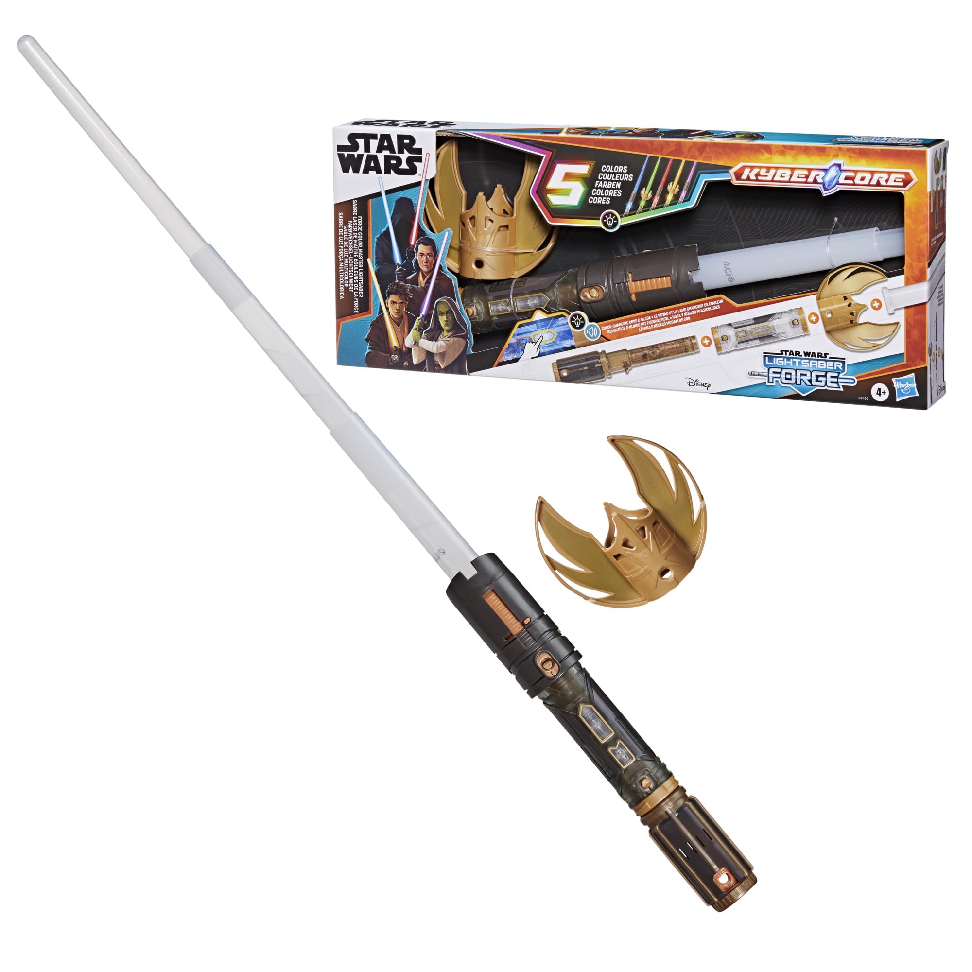Star Wars Lightsaber Forge Force Color Master Electronic Toy For Kids Ages 4+, Customisable Roleplay Accessory With 5 Colour-Changing Blades & Sound FX, Great Gift For Kids, Perfect Halloween Costume