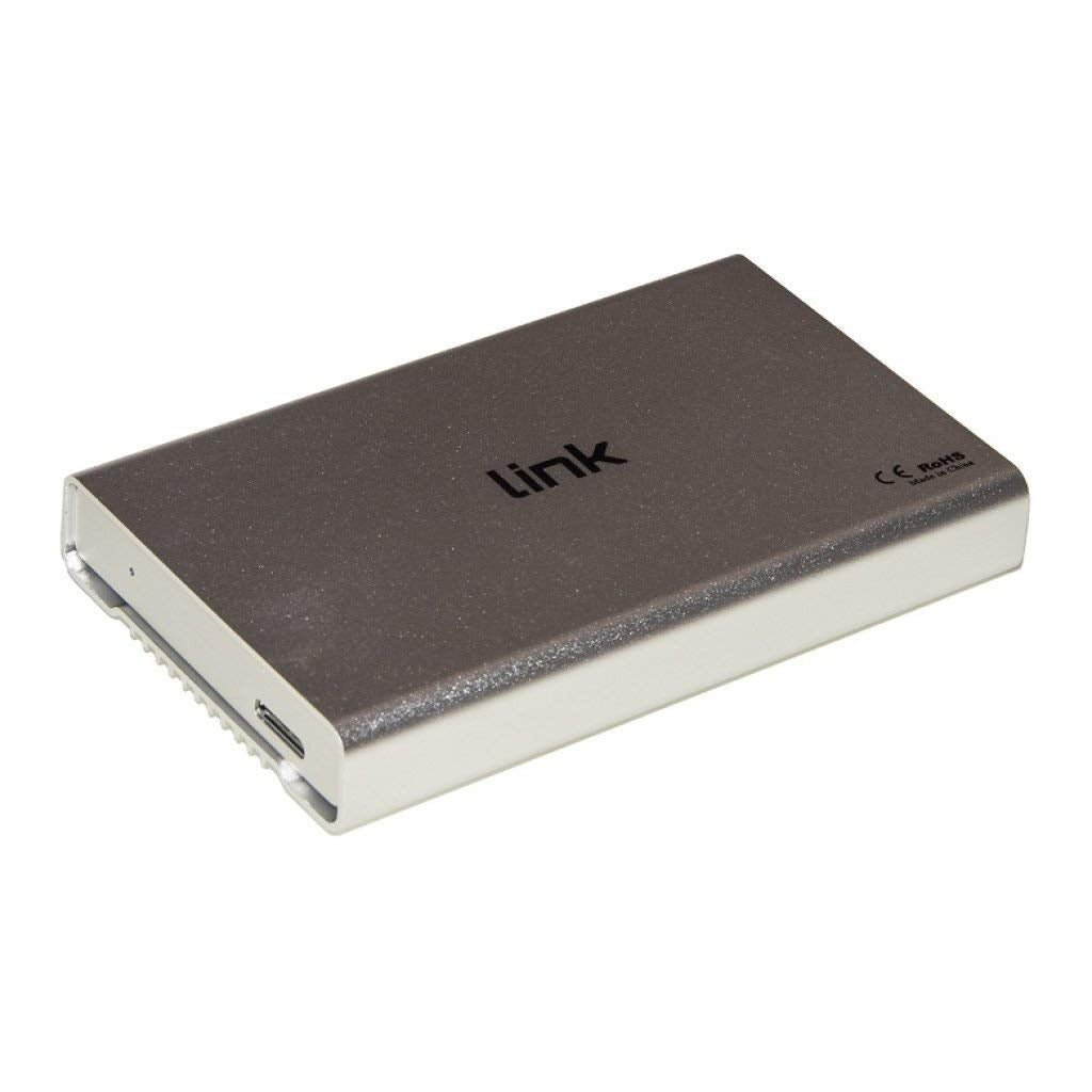 Link Accessori LKLOD254 contenitore di unità di archiviazione 2.5" Enclosure HDD Argento, Bianco