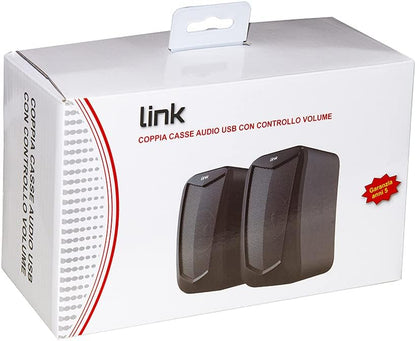 LINK LKSP03 CASSE AUDIO 5 WATT USB con CONTROLLO VOLUME