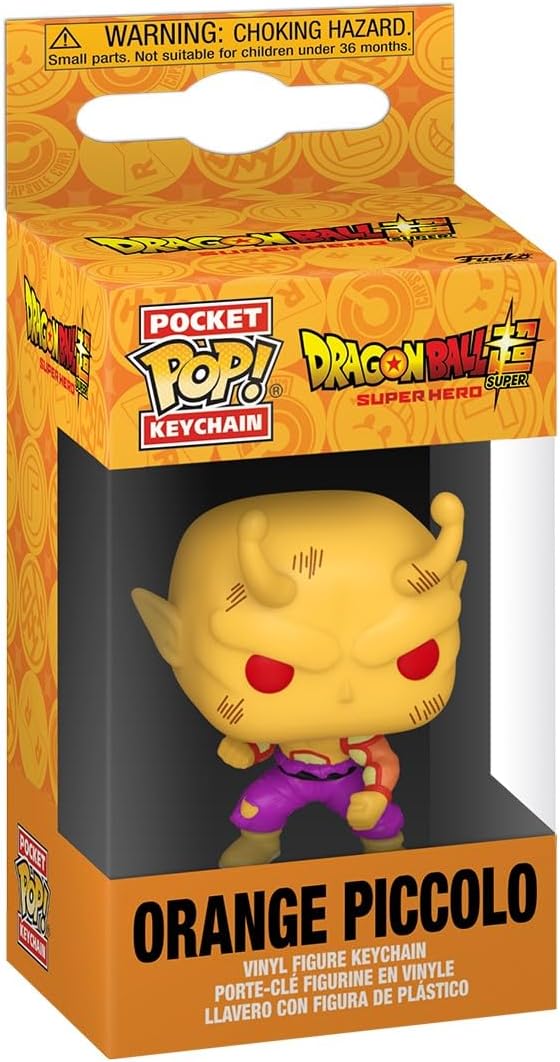 Funko Pop! Keychain: DBSSH - Orange Piccolo - Dragon Ball Super Super Hero - Mini Figura in Vinile da Collezione Novità Portachiavi - Riempitivi per Calze - Idea Regalo - Merchandising Ufficiale