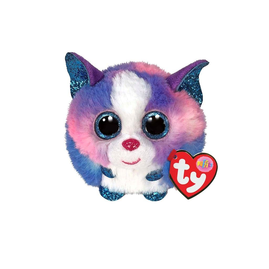 TY- Cleo Husky Puffies Peluches, 2007541, Multicolore