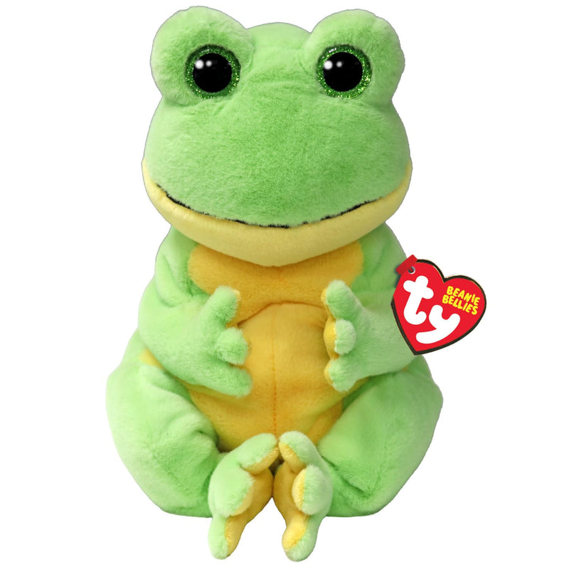 TY Snapper Frosch Beanie Bellies Medium 24cm - Quetschbare Beanie Baby Weiche Pluschtiere - Sammelbares Kuscheliges Stofftier