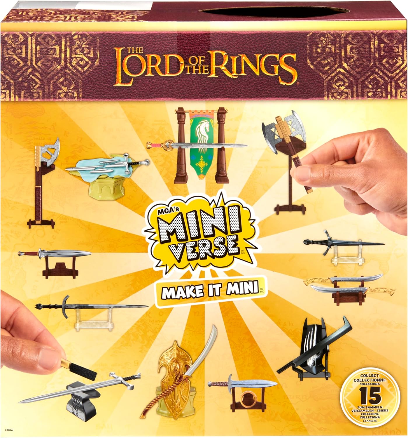 MGA'S MINIVERSE Make It Mini - Mini Coleccionables de El Señor de los Anillos, Embalaje Ciego, DIY, Juego de Resina, Réplicas, Apto para Coleccionistas y Niños a Partir de 8 años, NO Comestible