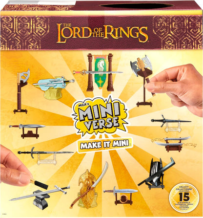 MGA'S MINIVERSE Make It Mini - Mini Coleccionables de El Señor de los Anillos, Embalaje Ciego, DIY, Juego de Resina, Réplicas, Apto para Coleccionistas y Niños a Partir de 8 años, NO Comestible