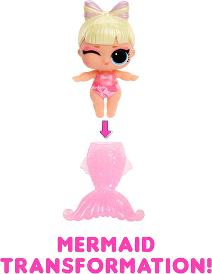 L.O.L. Surprise! Mermaids Baby Sisters - With Colour-Changing Tails, Random Assortment, Includes 1 Doll with Cute Accessories, Collect All 8 Dolls, For Kids Ages 4 and Up