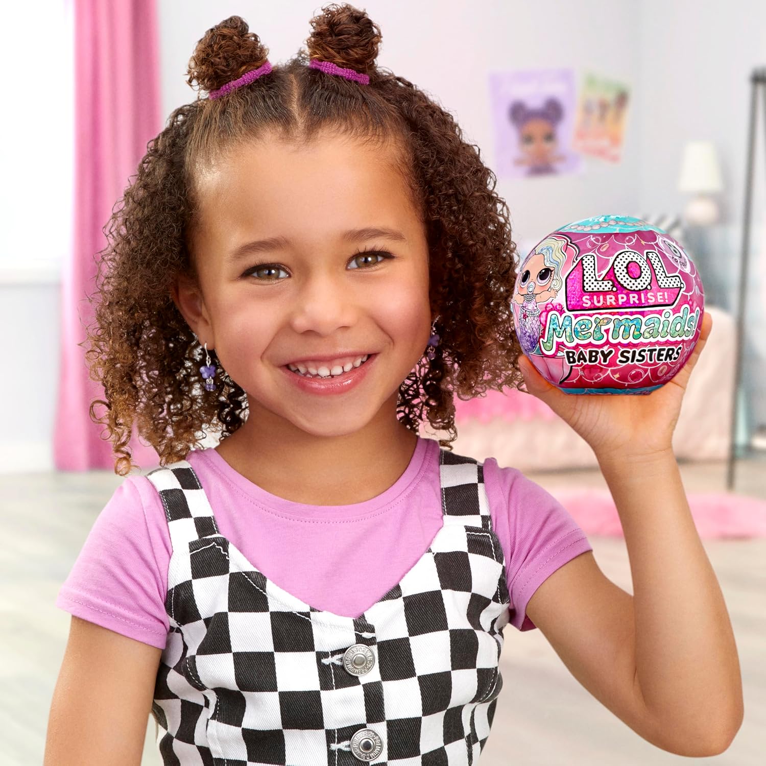 L.O.L. Surprise! Mermaids Baby Sisters - With Colour-Changing Tails, Random Assortment, Includes 1 Doll with Cute Accessories, Collect All 8 Dolls, For Kids Ages 4 and Up