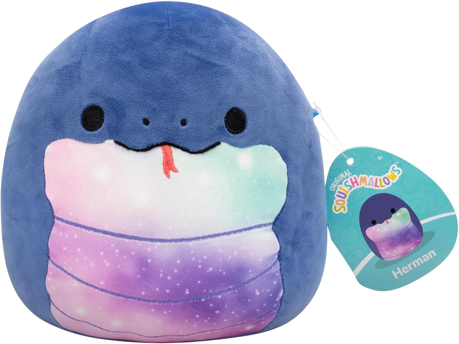 Squishmallows Original 7.5 Inch - Herman the Navy Blue Snake