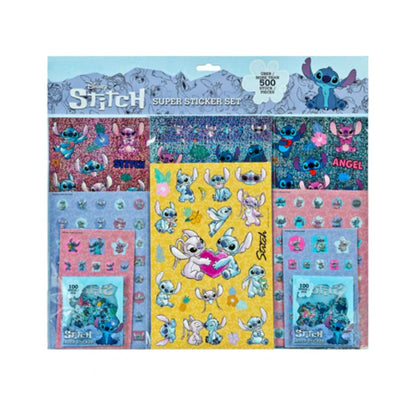 Disney Set di 500 Adesivi Decorativi Lilo e Stitch, Multicolore