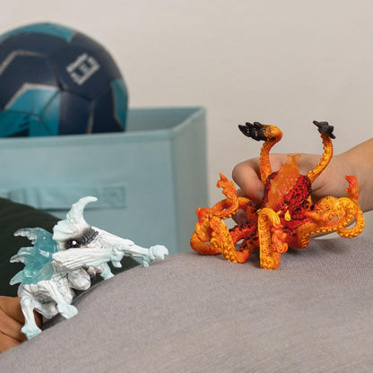 schleich ELDRADOR CREATURES IJskever versus Vuur Octopus, vanaf 7 jaar, 70826 - Speelfiguur, 31 x 16 x 18 cm