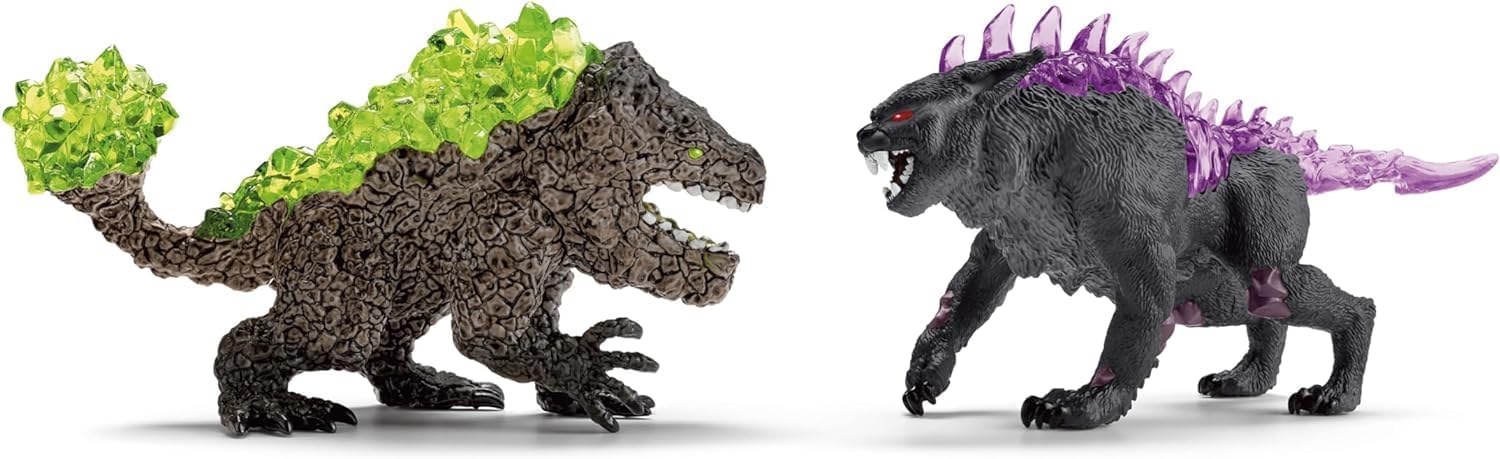 schleich ELDRADOR CREATURES Schaduw Lynx vs. Rotsbreker, vanaf 7 jaar, 70827 - Speelfiguur, 31 x 16 x 18 cm