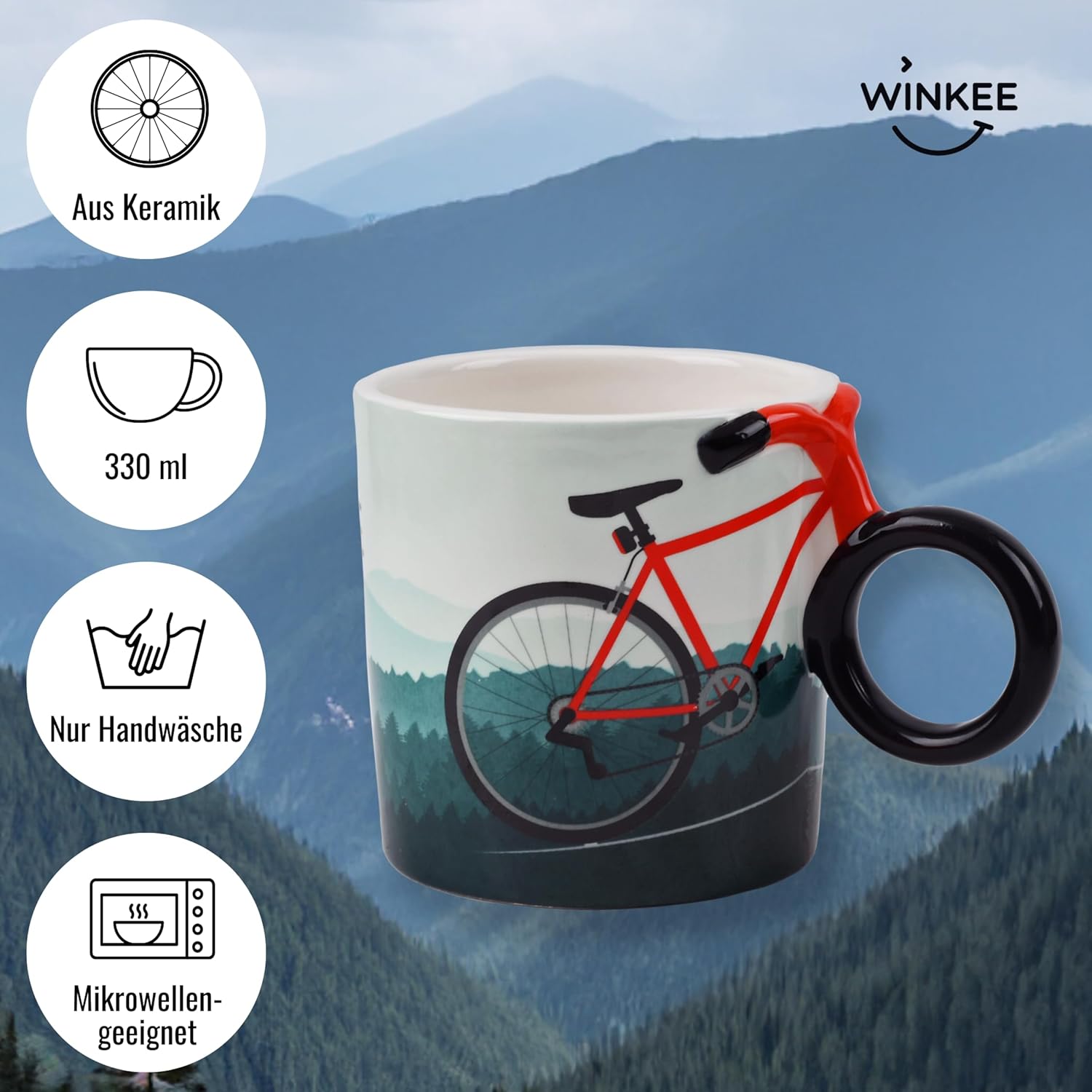 Winkee - Bicycle Mug