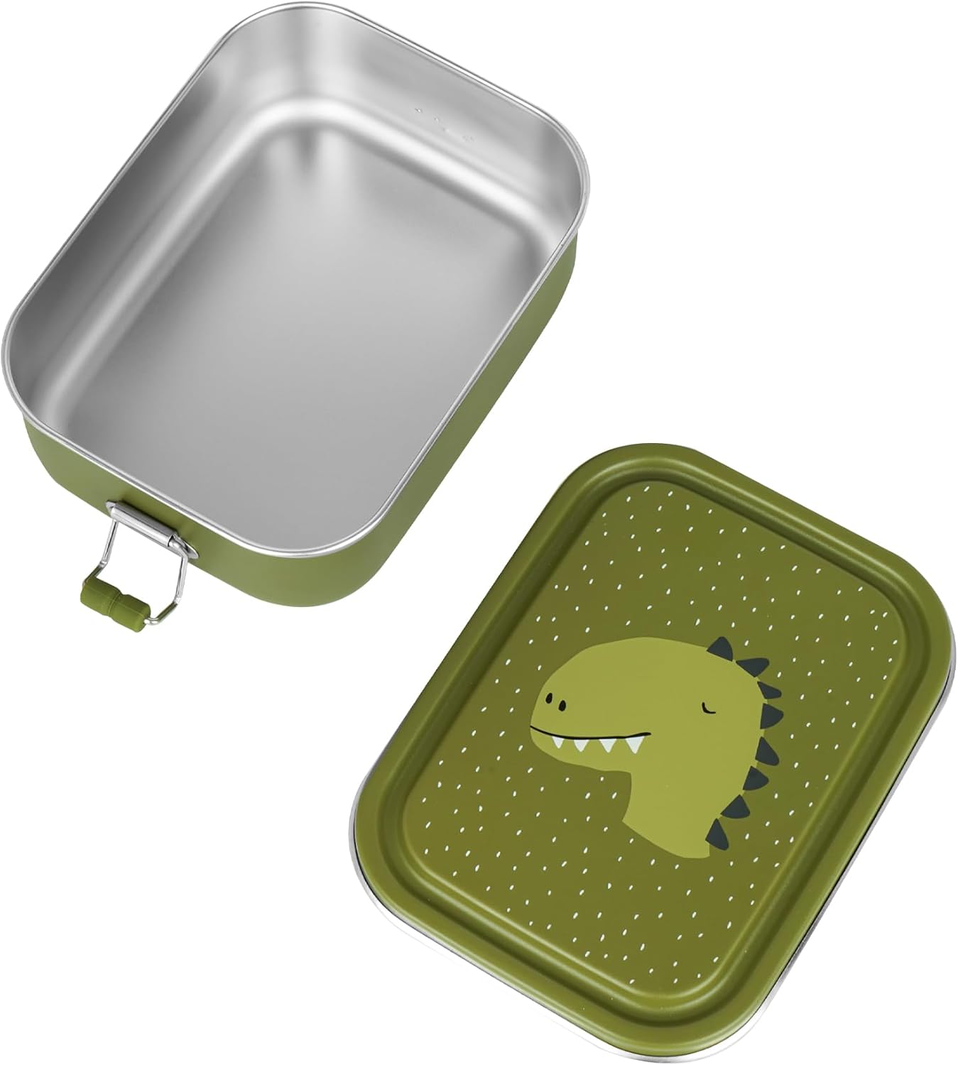 Trixie - Lunchbox voor kinderen van roestvrij staal – klein – Mr. Dino (dinosaurus