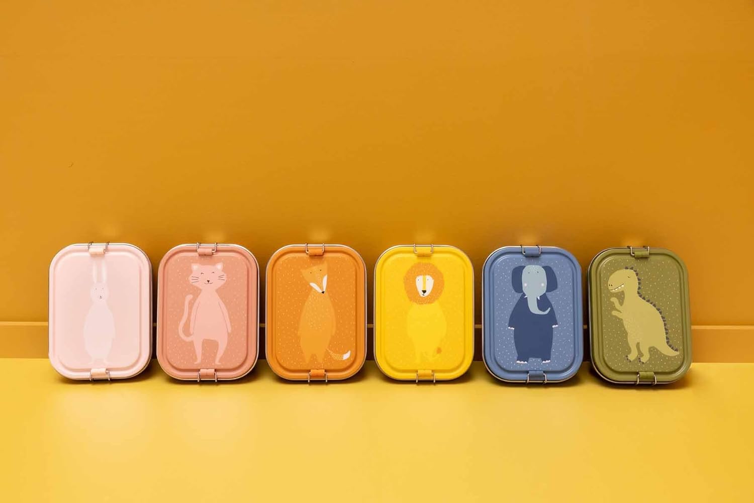 Trixie - Lunchbox voor kinderen van roestvrij staal - groot model - Mrs. Rabbit (haas
